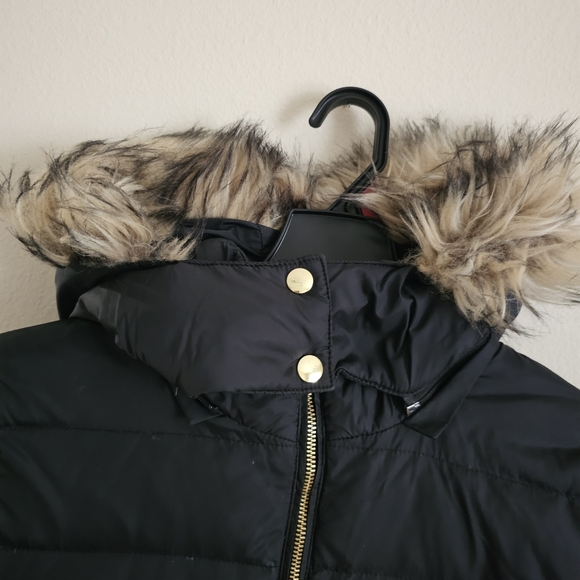 Express Womens hooded parka winter coat size L - Picture 4 of 6
